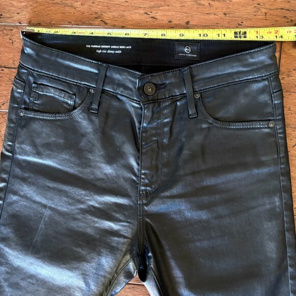 AG. Skinny Ankle Side Lace. Black. Size 27R. - Picture 5 of 10